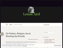 Tablet Screenshot of louiseaird.com